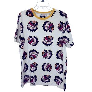 Hustle Gang Indian Chief Graphic T-shirti Short Sleeve‎ Cotton Size 3X